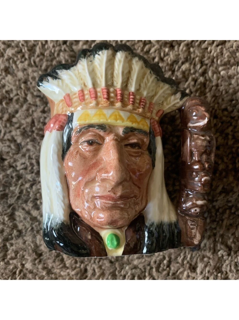 Vintage 1966 Doulton & Company Limited Small Cup North American Indian